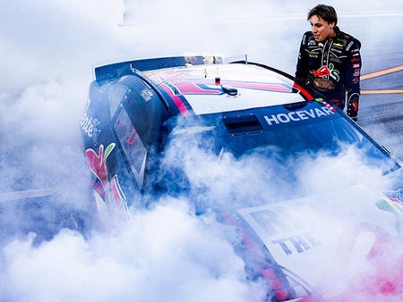 ‘One of a kind’: Carson Hocevar launches first-win celebration to remember, and Talladega approves