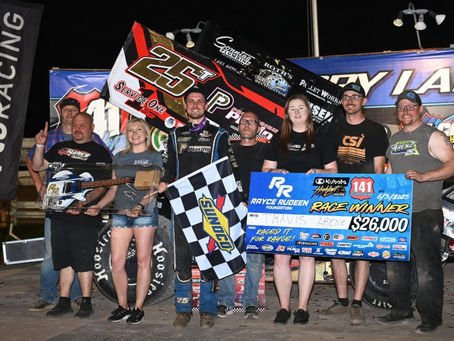 141 STUNNER: Wisconsin Native Travis Arenz Beats Kubota High Limit Racing for $26,000 in Rayce Rudeen Foundation Race
