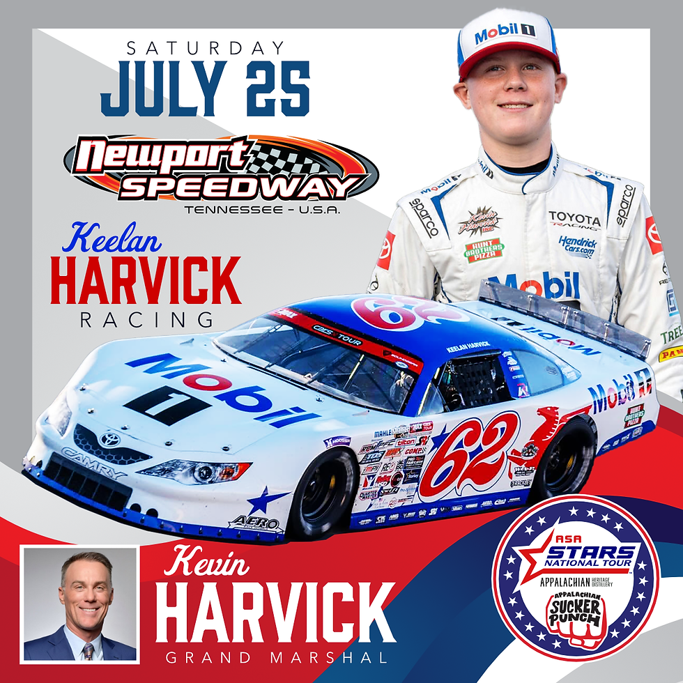 Keelan & Kevin Harvick Join ASA at Newport July 25