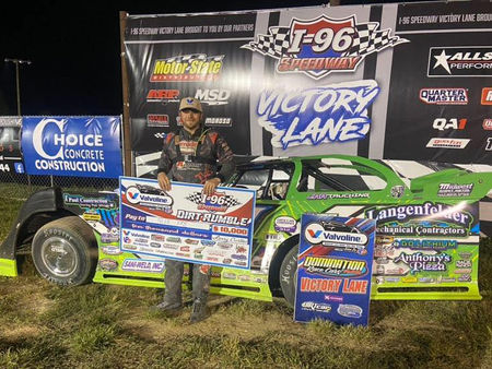 Tyler Erb Victorious at I-96 Speedway with Valvoline American Late Model Iron-Man Series