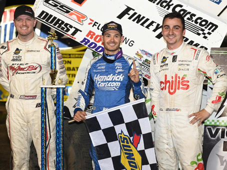 RETURNING TO THE ROAD: Kyle Larson Kicks Off Busy Sprint Car Week with Iowa Lottery Duel at Davenport Win