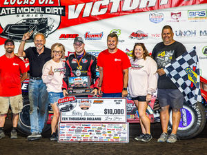 Pierce Earns First Lucas Oil Late Model Dirt Series Win of ‘24 at Huset’s