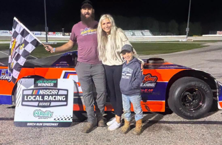 Outlaw 350 SuperModifieds Highlight Card at Birch Run Speedway