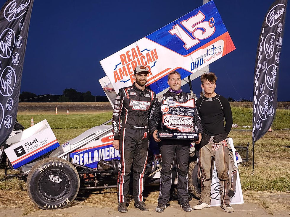 Chris Andrews gets last lap, last corner pass for All Star Ohio Speedweek win