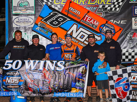 FIFTY: Cedar Lake Thriller Leads Haudenschild to World of Outlaws Milestone