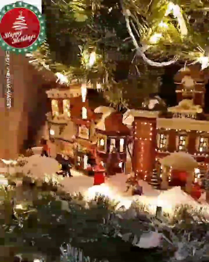 Miniatura: Árbol navidad con Villa y carrusel 