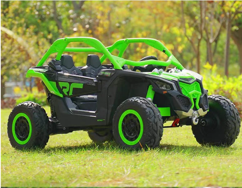 Thumbnail: Coche eléctrico Coche de juguete infantil de cuatro ruedas para padres e hijos A