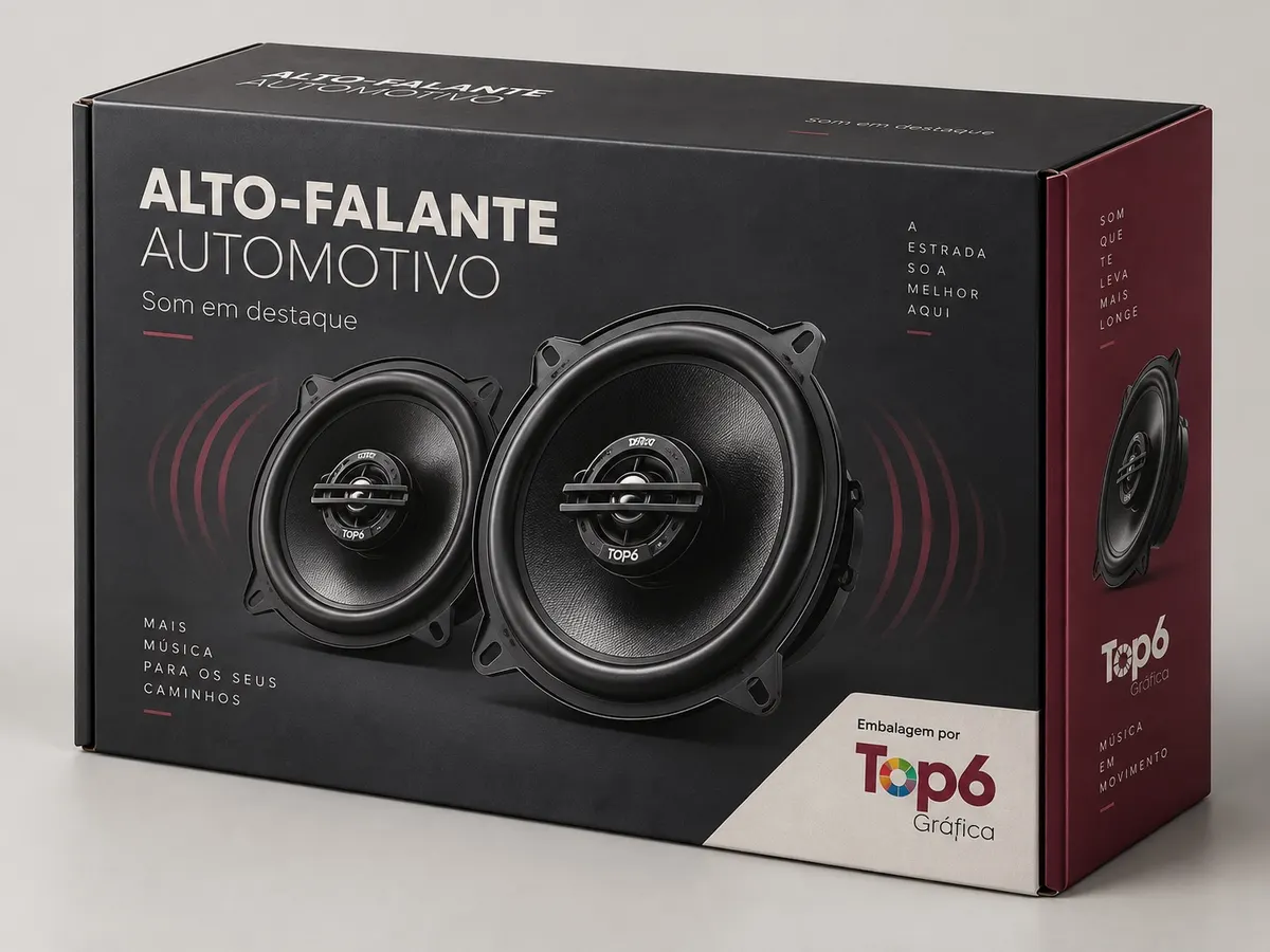 Caixa personalizada TOP6 para Alto-falante automotivo
