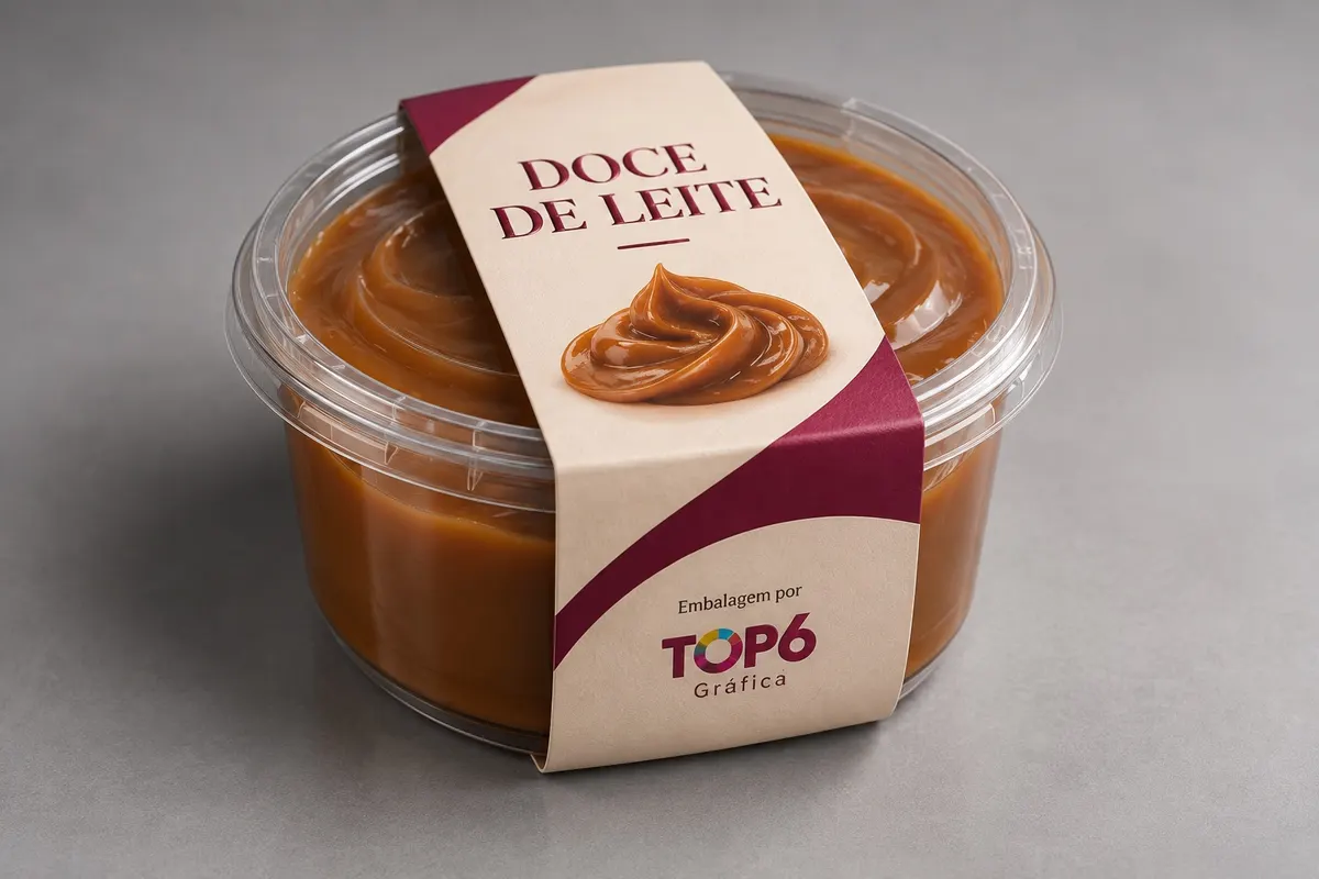 Caixa personalizada TOP6 para Doce de leite