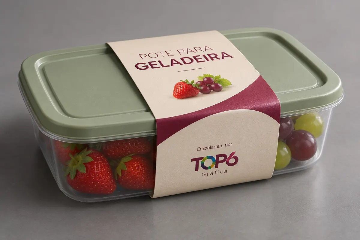 Caixa personalizada TOP6 para Pote para geladeira
