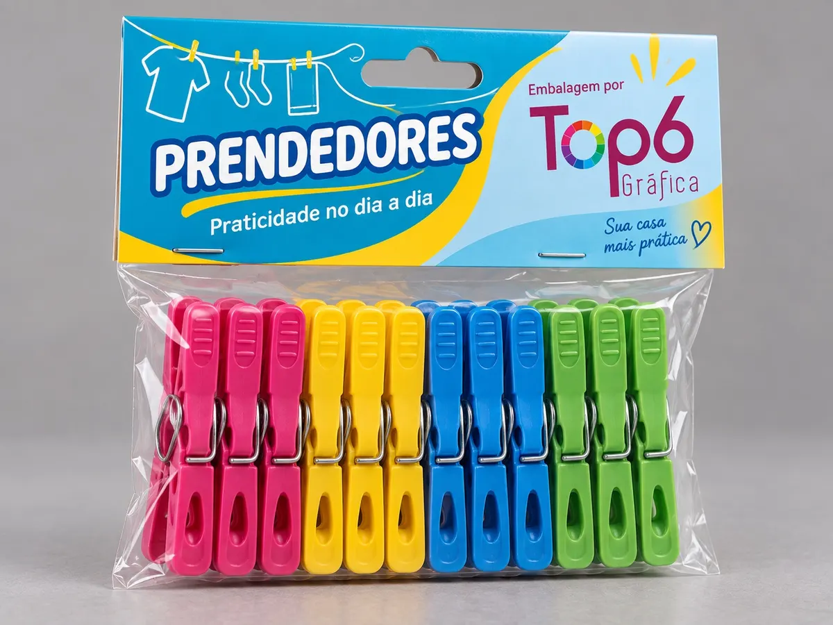 Embalagem personalizada TOP6 para Prendedores
