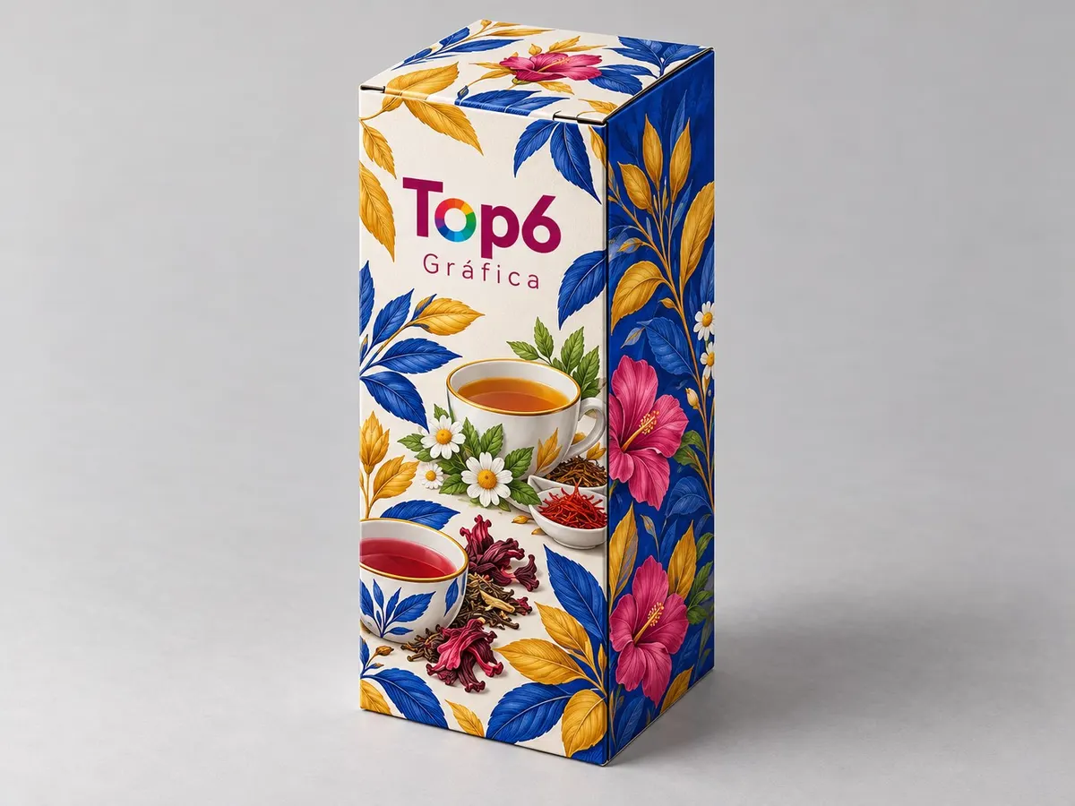 Caixa de chá herbal TOP6