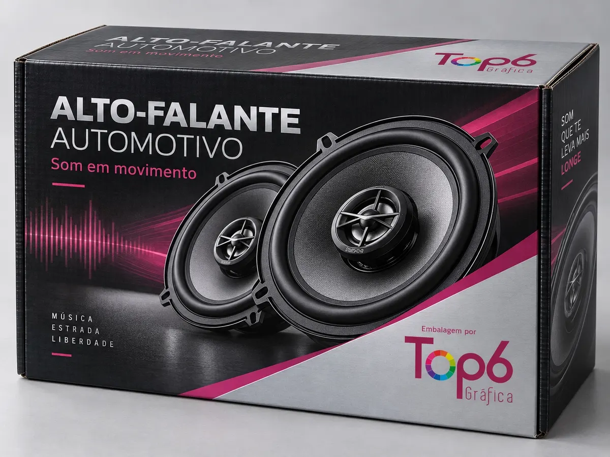 Caixas em micro-ondulado TOP6: Alto-falante automotivo