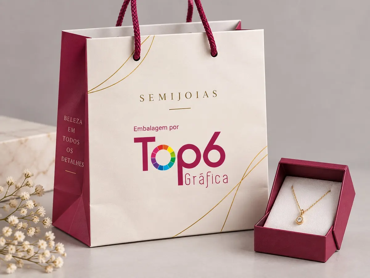Sacolas de papel TOP6: Semijoias