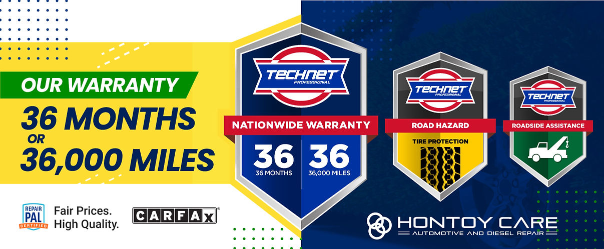 HonToy Care Auto Repair 36 Months 36 Thousand Mile Warranty