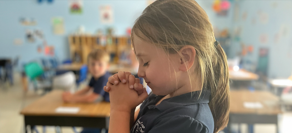 Praying in Southern Cape Christian School