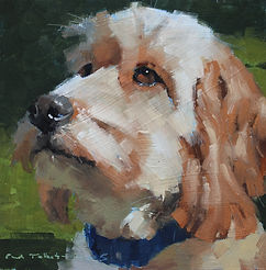painting of a dog