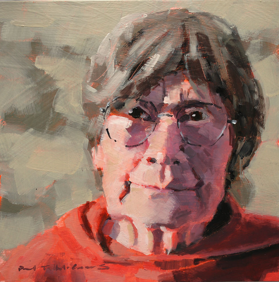 Portrait painting of a female