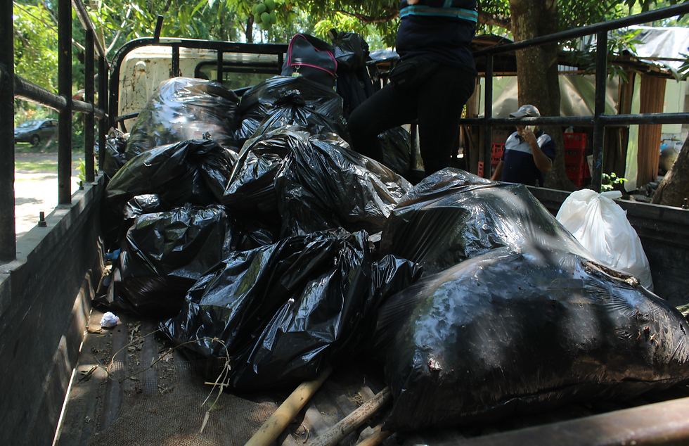 meta alcanzada de una tonelada de basura recogida