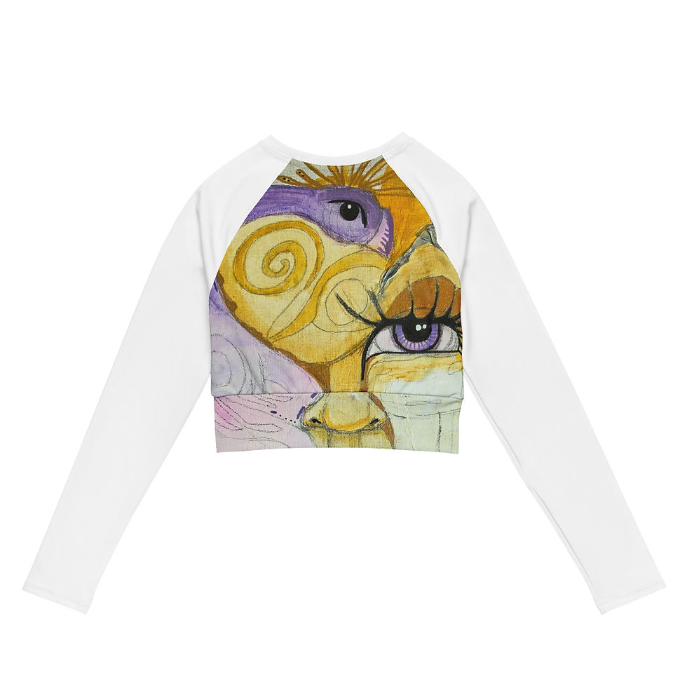 Thumbnail: Recycled long-sleeve crop top