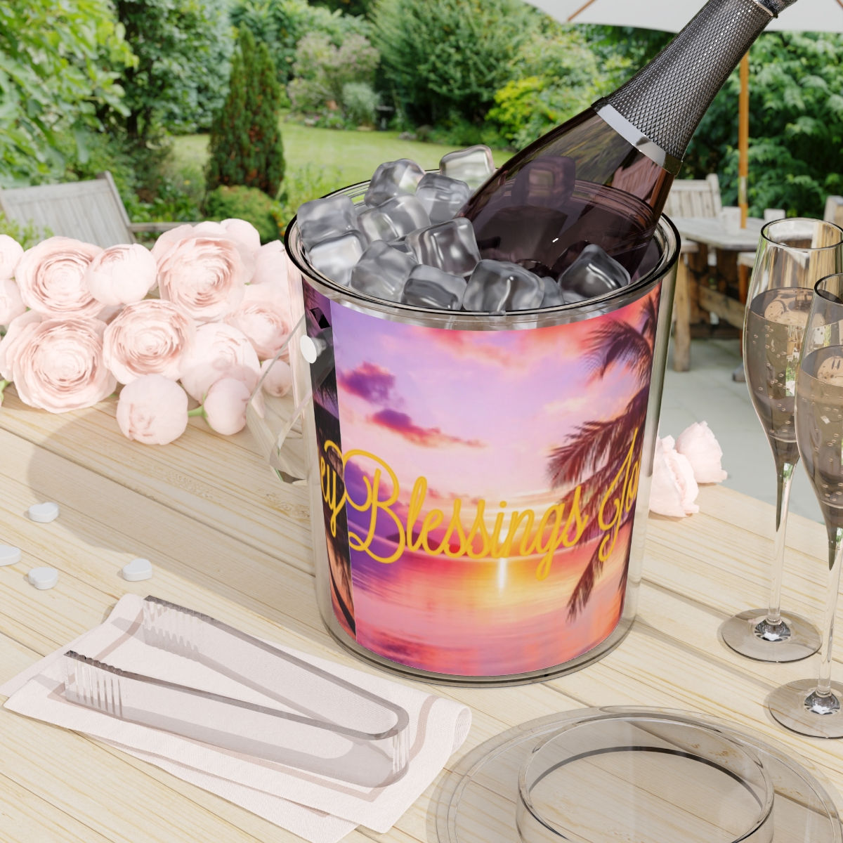 Blessings Journey Ice Bucket with Tongs