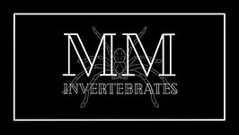 Black & white MM Invertebrates logo in a white frame