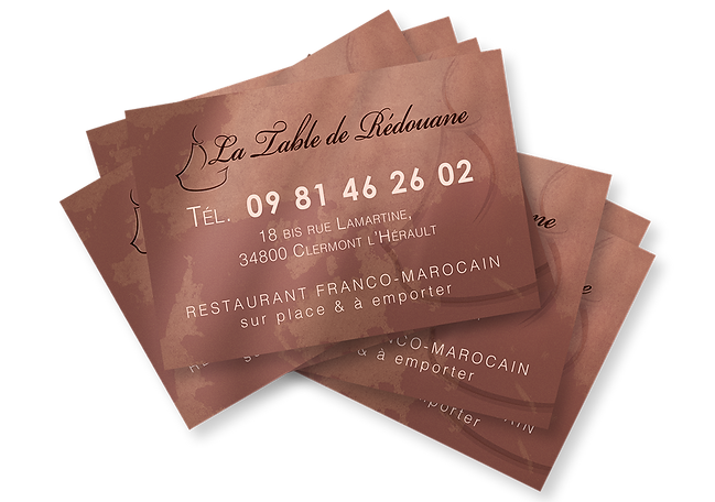 Carte de visite La Table de Rédouane