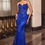 Thumbnail: royal fitted evening gown, designed with a strapless sweetheart neckline and a dazzling sequin and bead design