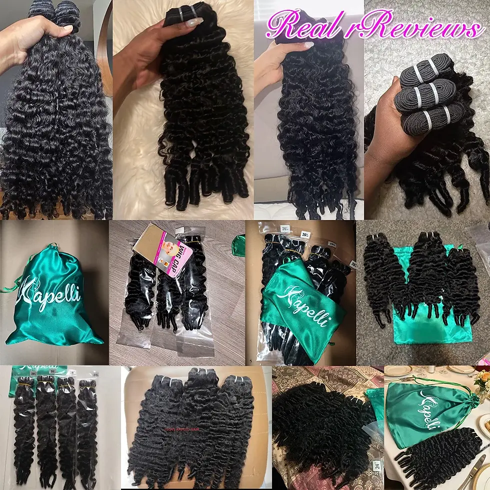 Thumbnail: 30" 15A Burmese Curly Bundles 100% Raw Human Hair Bundles Virgin Weave Human
