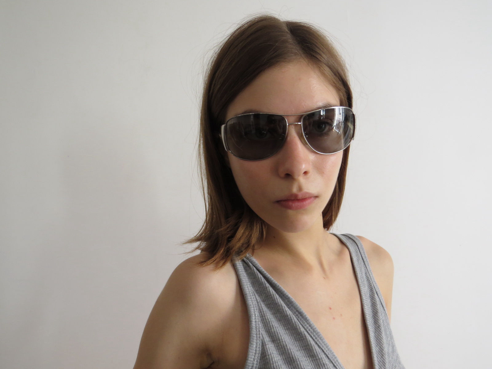 Prada Silver Shield Sunglasses - Sold