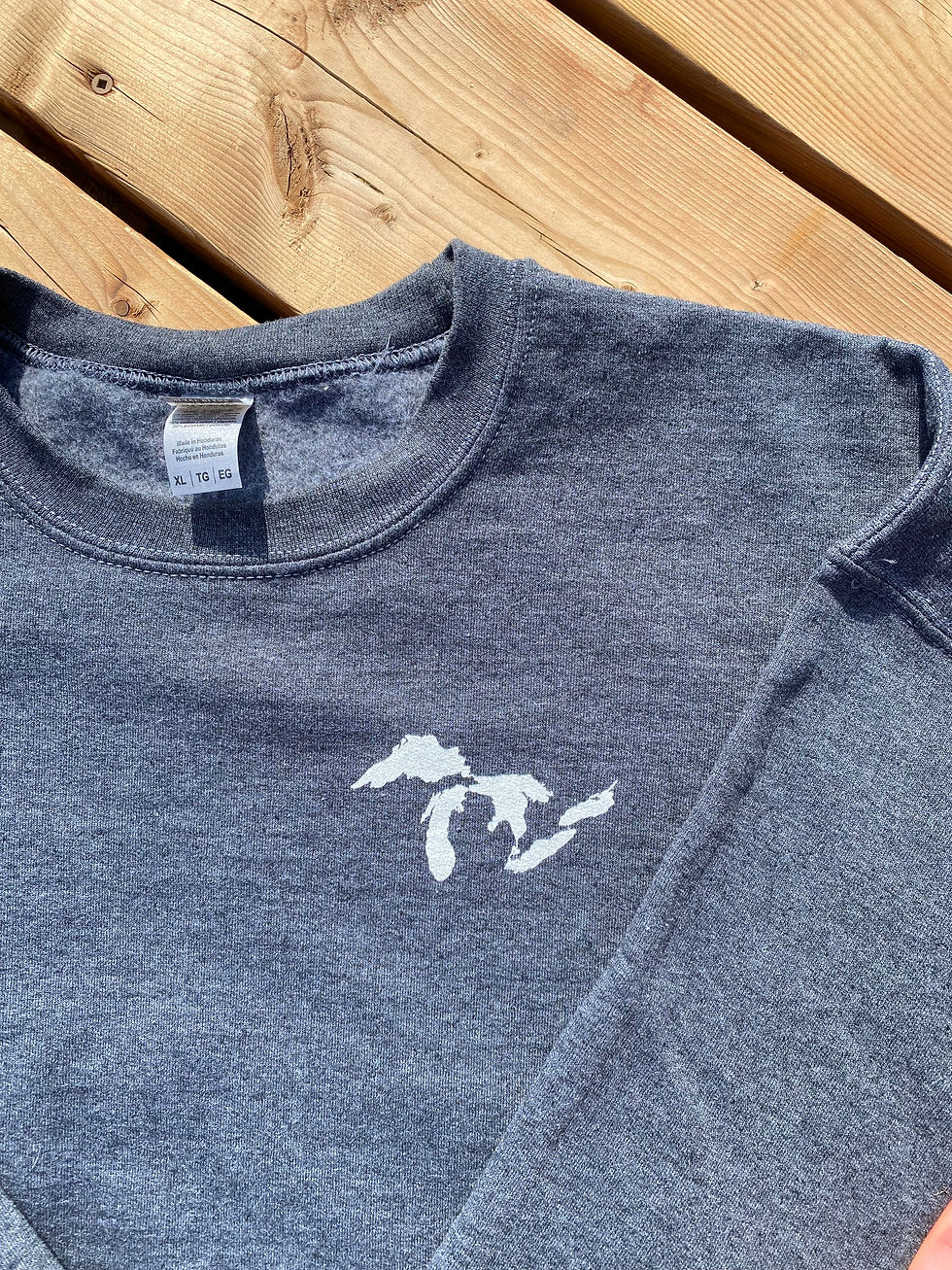 Thumbnail: Embroidered 5 Great Lakes 1 Superior Crewneck Sweatshirt
