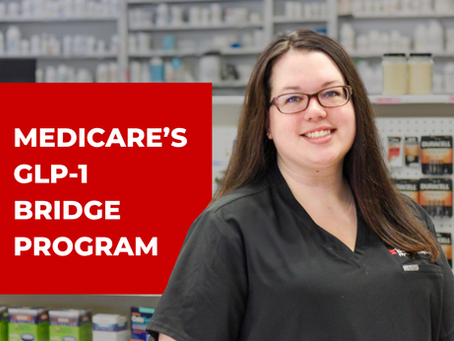 : Courtney, pharmacy manager at Belew Drugs in Knoxville, explains the Medicare GLP-1 Bridge Program and its $50 monthly copay for eligible patients.