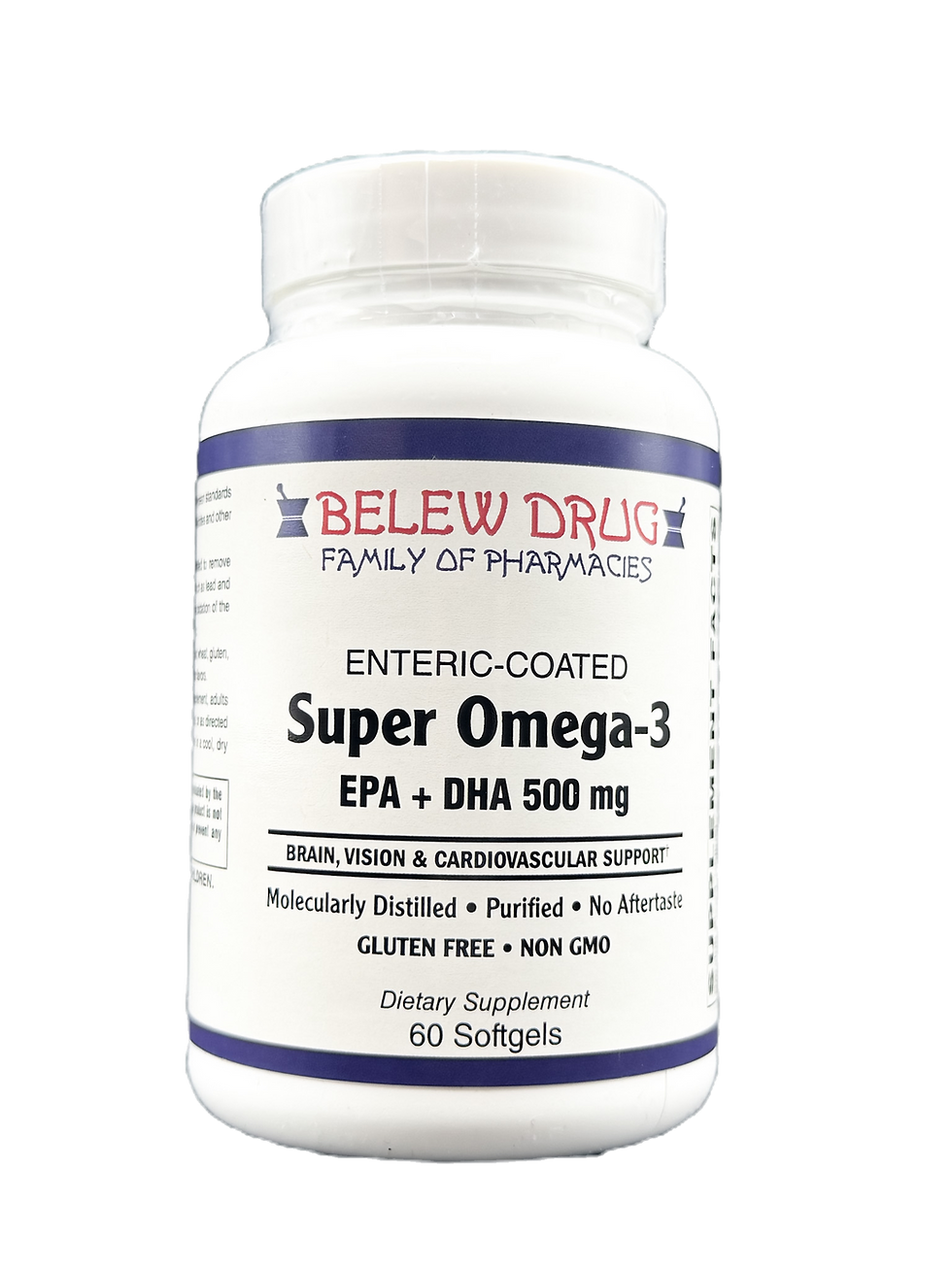 Belew Drug Super Omega-3, Enteric Coated, EPA + DHA 500 mg
