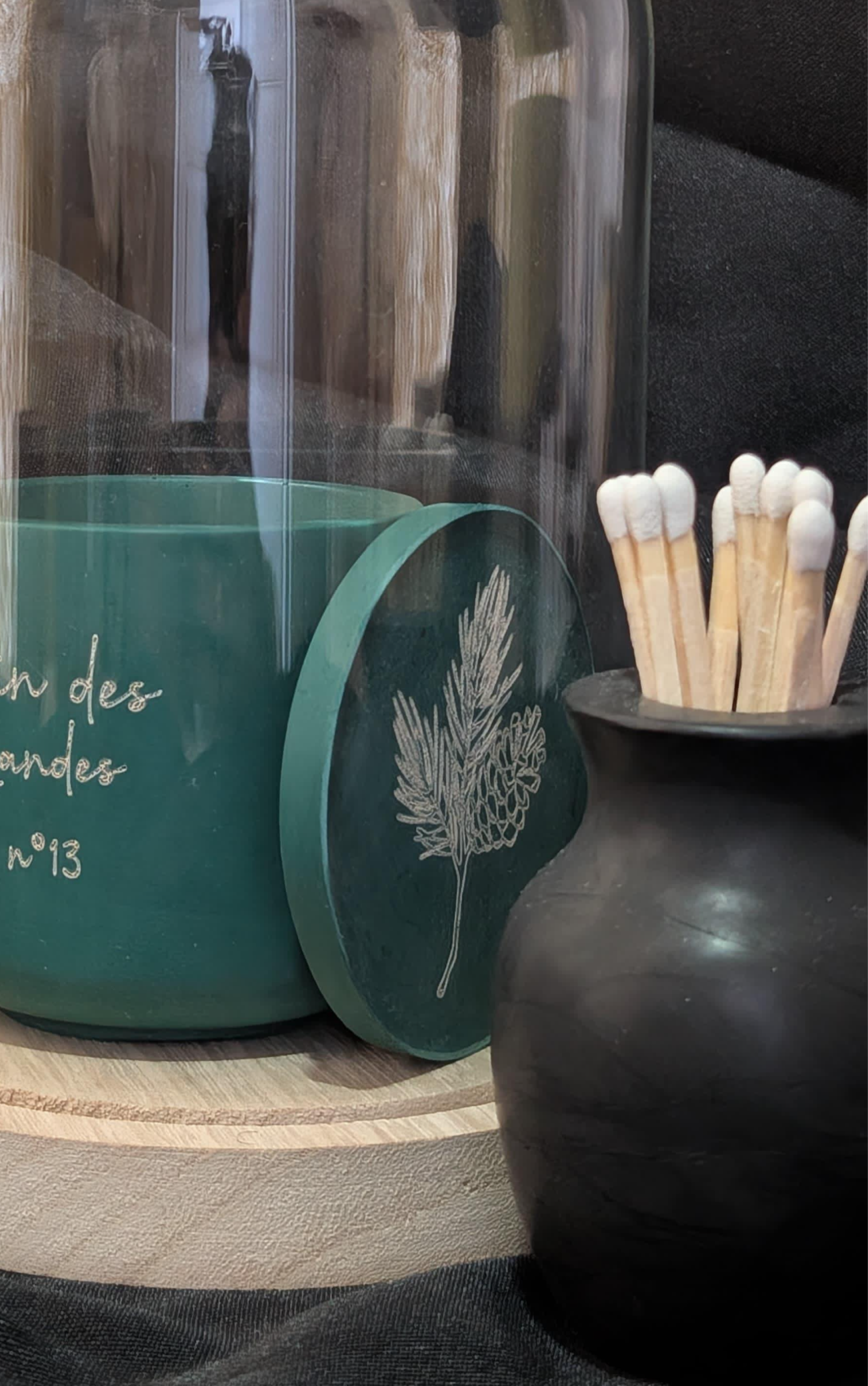 Mini-vase et allumettes (20 unités)