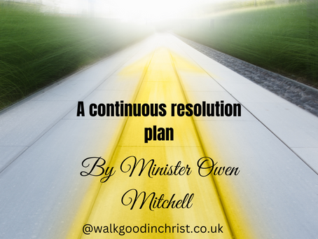 A continuous resolution plan by Minister Owen Mitchell