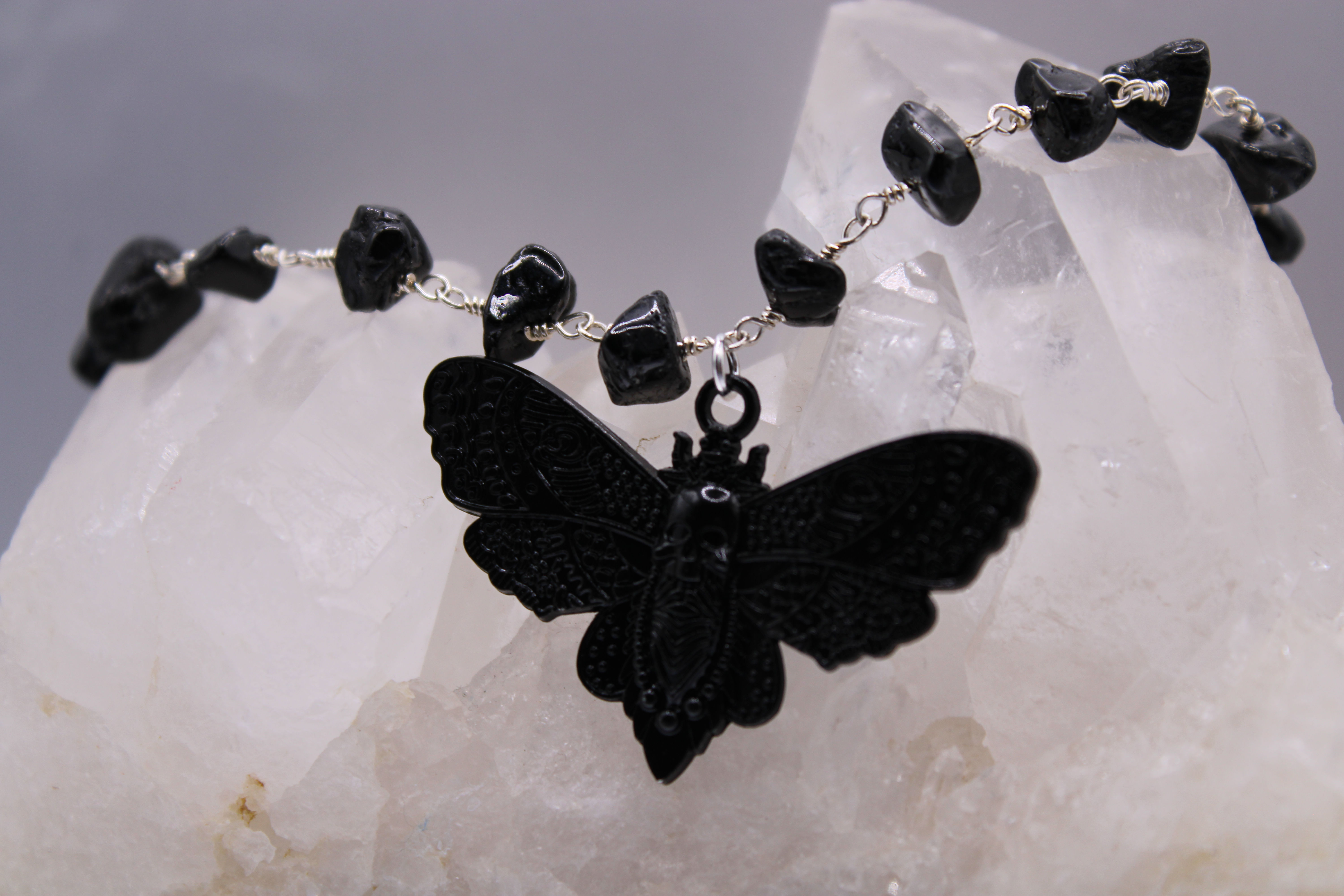 Death Moth Spinel Anklet