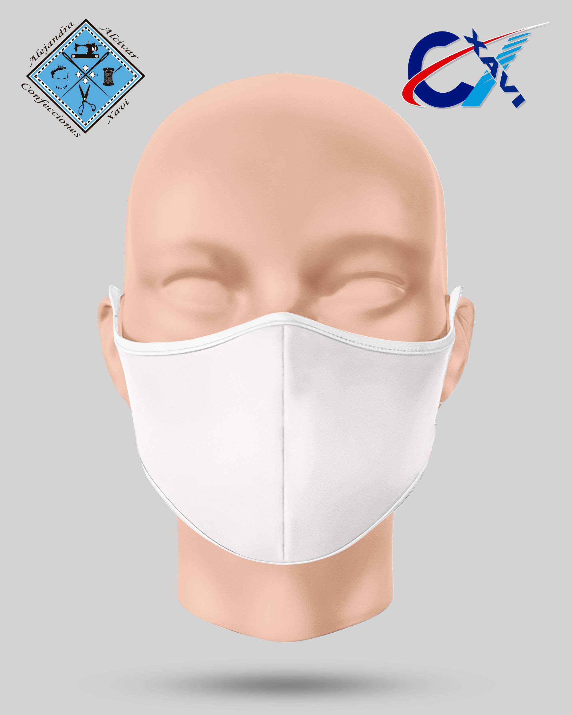 Mascarillas Anti fluido Blancas por docena