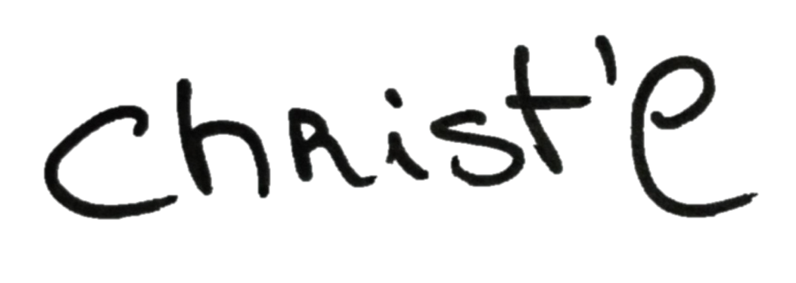 Handtekening Christ'l