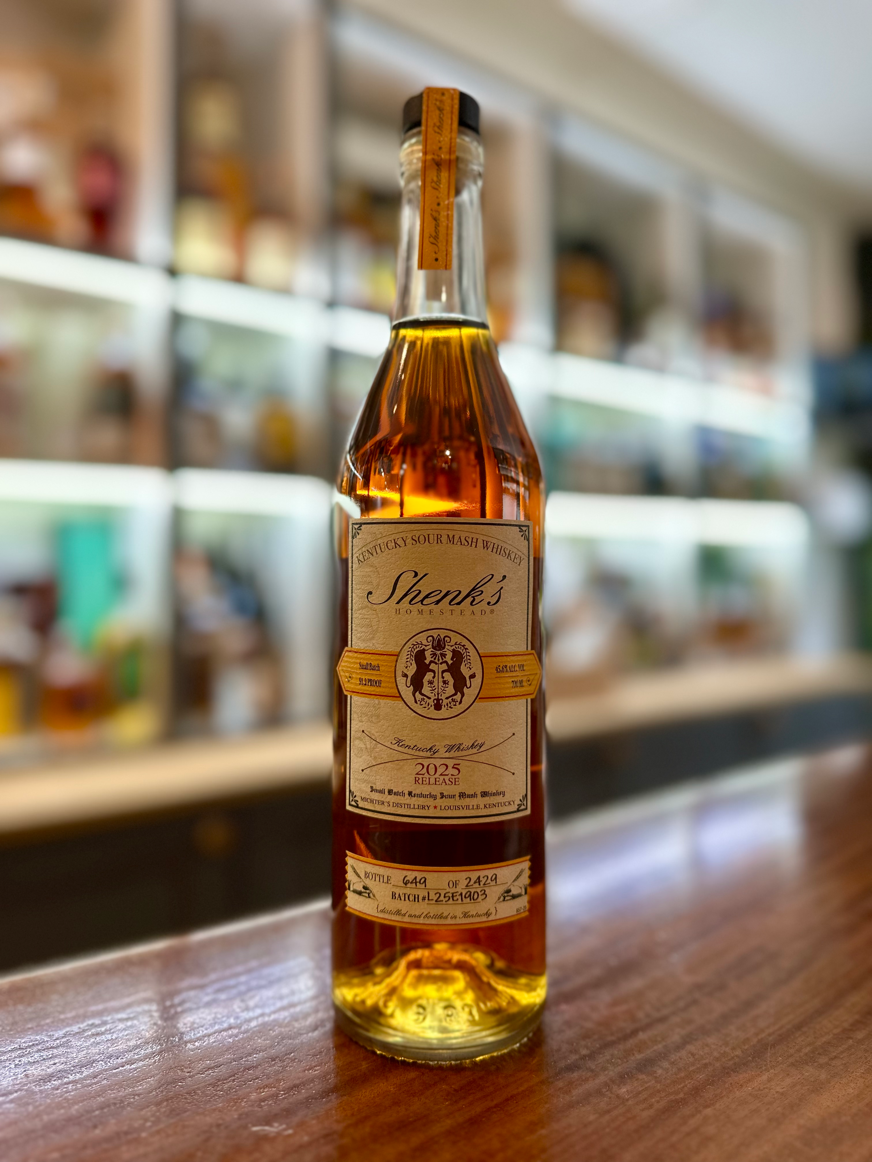 Shenk's Homestead Sour Mash Whiskey 2025