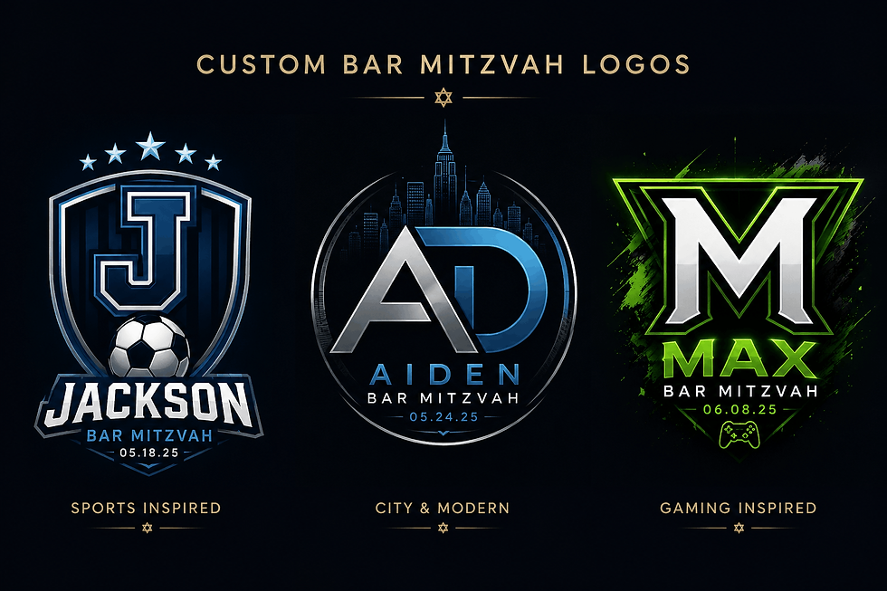 Custom Bar Mitzvah Logos & Monograms