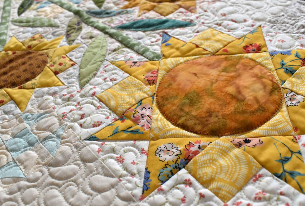 Thumbnail: Morning Glory Runner | A Scrappy Flower Quilt | Paper Pattern