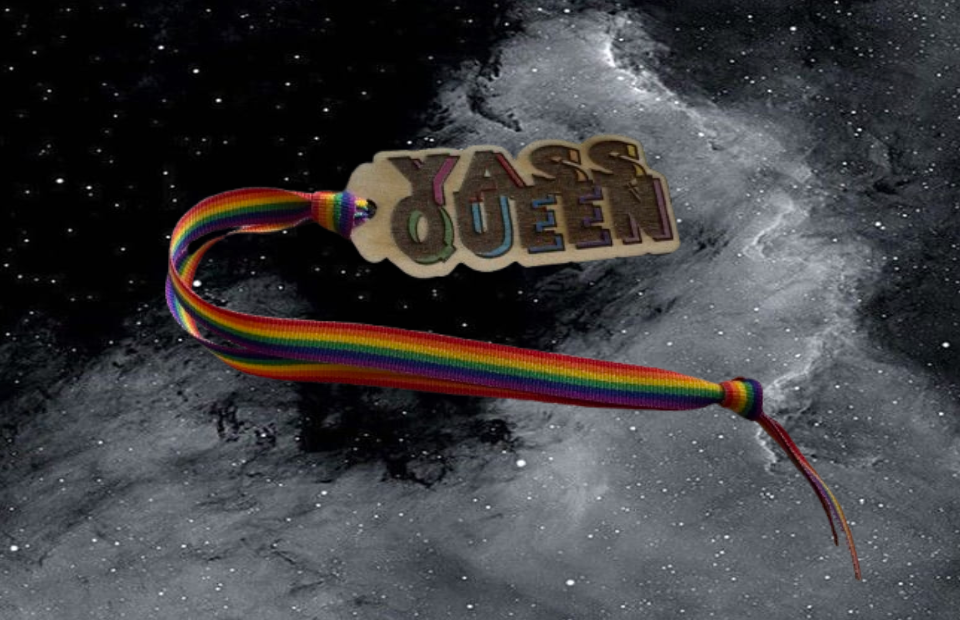 Thumbnail: "QUEEN / YASS QUEEN" Rearview Mirror Hanger