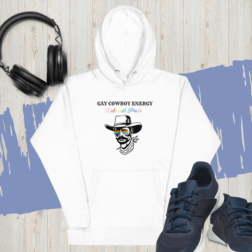 Thumbnail: Gay Cowboy Energy Hoodie