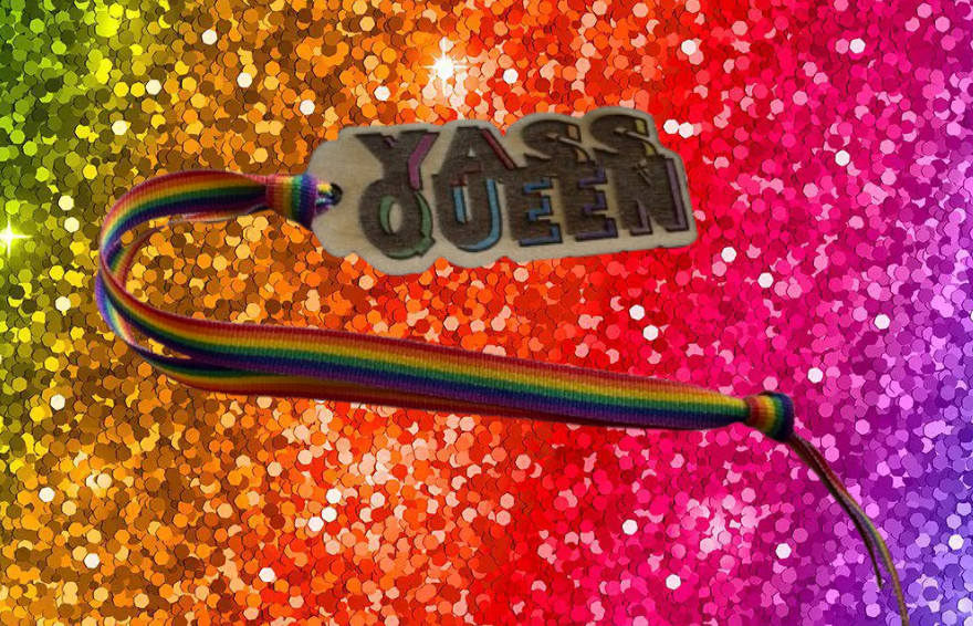 Thumbnail: "QUEEN / YASS QUEEN" Rearview Mirror Hanger