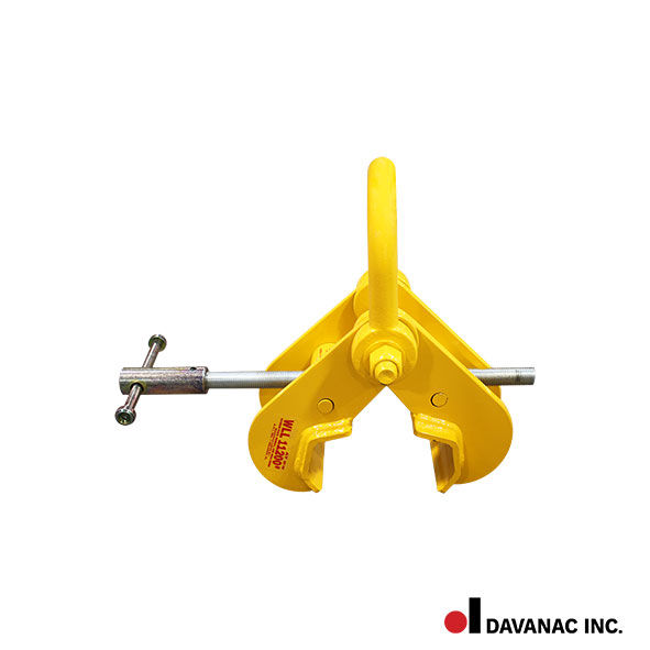 Miniature : Clamp, rail lifting, adjustable, WLL 11,200 lbs, fits 171 and 175 crane rail