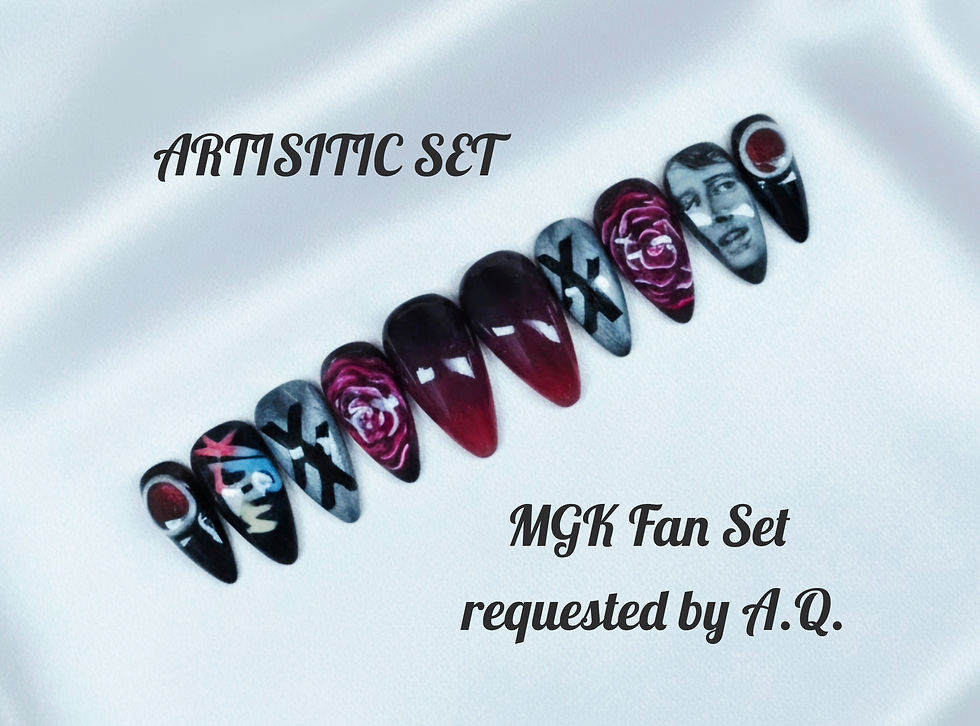 Thumbnail: Machine Gun Kelly fan art nails
