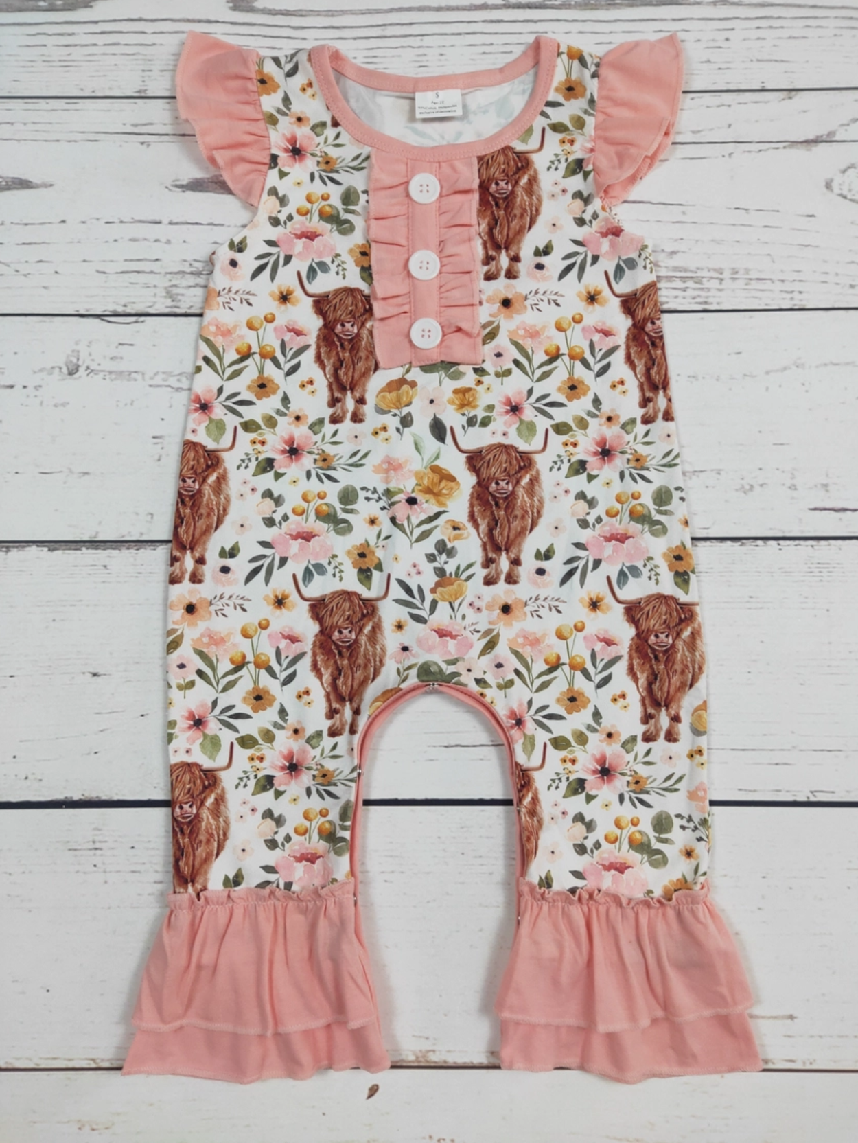 Flower Cow Romper