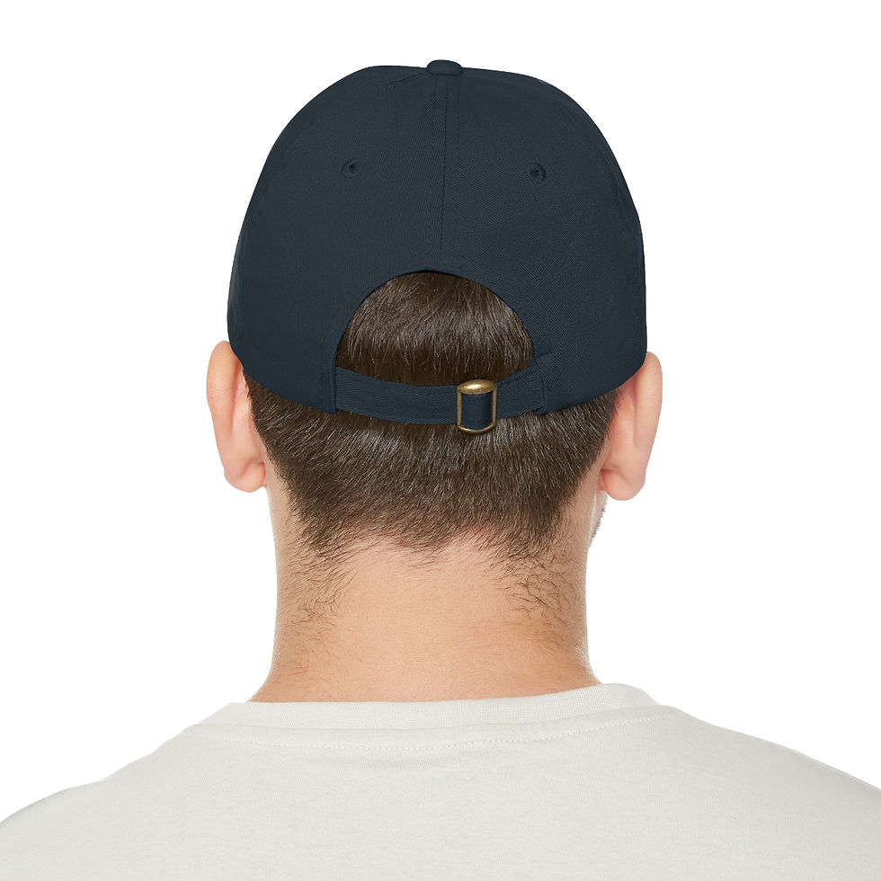 Miniatura: Dad Hat with Leather Patch (Round)