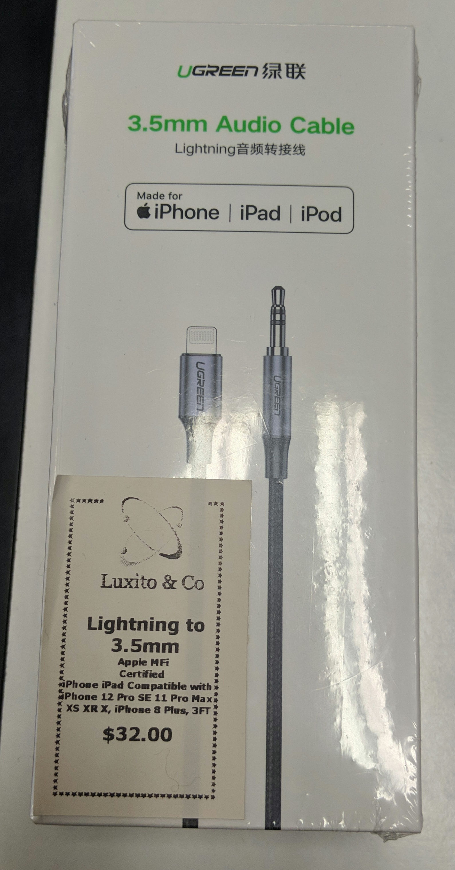 UGreen Lightning to 3.5mm Cable