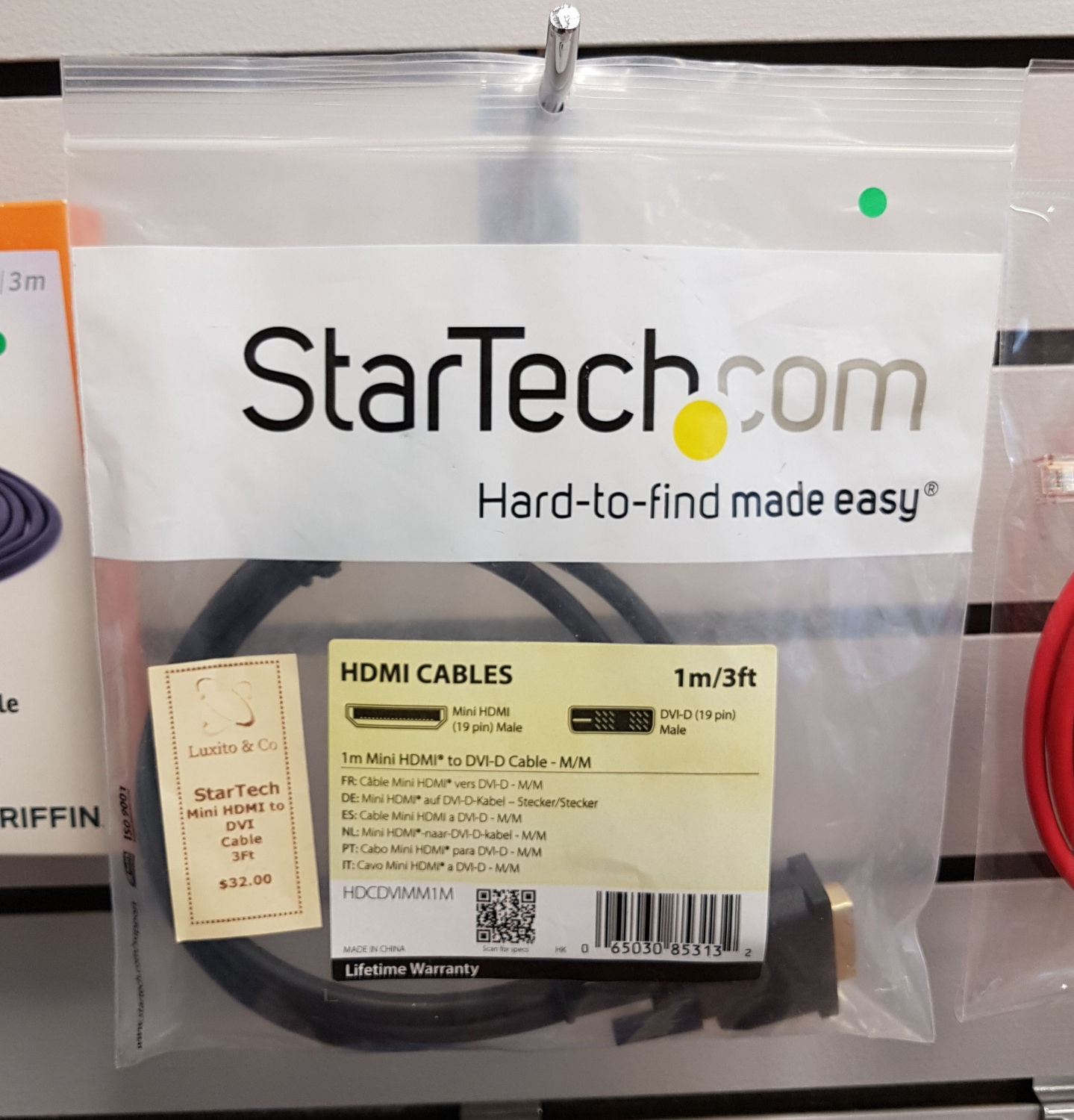 Star Tech mini HDMI to DVI Cable (3 feet)